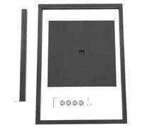 Présentoir à panneaux, structure en fer robuste et durable, options d'affichage polyvalentes, couleur noire, dimensions 90x65 cm