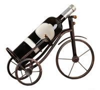 Présentoir à vin classique en fer pour tricycle, art rétro en métal pour sculpture, décoration d'intérieur vintage pour salon, bibliothèque (A)