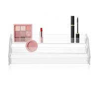 Présentoir Acrylique pour Palettes de Maquillage à Compartiments | Rangement Transparent, Organisateur de Coiffeuse, Design Compartimenté pour Tri et Accès Rapide