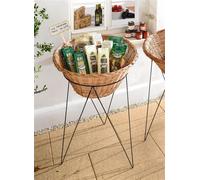 Présentoir avec panier en osier Ø 65 cm, panier d'achat, panier promotionnel