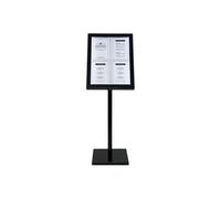 Présentoir Black star LED blanches (SET complet avec Pied + Socle) présente 4 pages A4 Securit