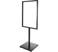Présentoir d'affiches - Présentoir sur pied Porte-affiches - Cadre 90 × 65 cm - Hauteur totale 160 cm - Intérieur/extérieur - Fer - Pieds réglables 1 cm - Noir