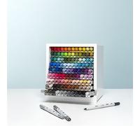 Organiseur de bureau Tombow & 108 ABT Dual Brush Pens - Contenu: 107 couleurs + Blender [ABT-108C-ORGA]