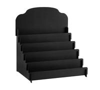 Présentoir de cartes de vœux, organisateur de rangement en bois à 4 niveaux | Détail Porte-Photos Et Autocollants Pour Vendeurs Bijoux Snacks Autocollants Artisanat Collection Magasins Et