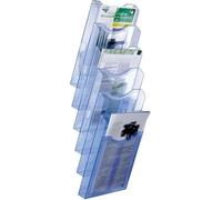 Présentoir de comptoir Archivo 2000 Archiplay Fixé au mur Transparent Din A4 Bleu