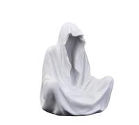 Présentoir de Dieu créatif, Nordique avec présentoir, décoration, Statue de Bouddha sans Visage, Assistant Mation Assis (Blanc)