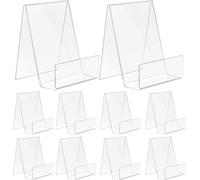 Présentoir de livres en acrylique transparent 10 pièces 105 x 9 x 75 cm Présentoir de brochures Présentoir de marchandises pour livres artisanaux et photos
