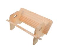 Présentoir de Livres Incliné en Bois pour Bureau, Magazines et CD | Organisation de Bureau sans Outils, Forte Capacité, Maintien Vertical, Grain et Coins Lisses, Coloris Kaki