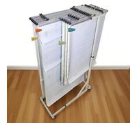 Présentoir De Rangement pour Plans Techniques avec Cintres Réglables pour Plans A0, A1, A2 Et A3, Organiseur De Documents avec Pinces pour Plans Darchitecture De Bureau
