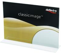 Présentoir de table Classic Image droit A6 paysage transparent