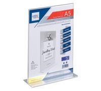 Présentoir de table double face A5 transparent