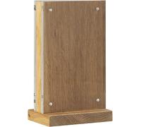 Présentoir de table EUROPEL Deluxe DIN A5 vertical Socle en bois