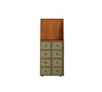 Présentoir disques vinyl Meuble Secrétaire Vintage en Bois Massif | Armoire de rangement de chambre rétro