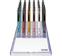 Présentoir Dohe Elegance avec 24 stylos - En aluminium - Soft Touch - Couleurs assorties G