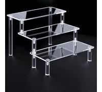Présentoir en acrylique à 1-5 niveaux, poupée de parfum, Figurine en argile, boîte aveugle, support de rangement, échelle transparente, Organization de maquillage, W-2 D5208-2008-4T