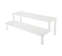 Présentoir en acrylique avec étagères transparentes à 1 à 3 niveaux pour parfums, cupcakes, bijoux et objets de collection, design amovible pour un nettoyage et un rangement faciles, (2 couches de 30