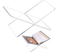 Présentoir en acrylique pour livres et porte-livres - Présentoir en deux parties pour livres classiques et livres d'or - Transparent - 28 x 17 x 15 cm