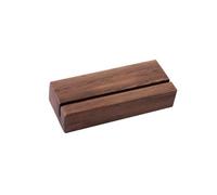 Présentoir En Bois Pour Chiffres Et Photos, Porte-Cartes De Visite, Nom, Clips Pour Mémo, Bureau, Organisateur De Dîner, En Hêtre Noir, Wo