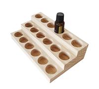 Présentoir en bois pour huiles essentielles - Présentoir pour 18 bouteilles - présentation en bois - Porte-huile essentielle pour organiser