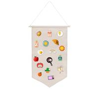 Présentoir En Toile Émail Broche,Affichage Porte-Bannière Broche,Boîte De Rangement Murale À Suspendre Pour Broches,Organiseurs Muraux De Broches À Suspendre,Pour Collection De Badge(Blanc S)