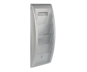 Presentoir mural A4 alu 4 cases Quickfit
