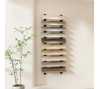 Présentoir Mural pour échantillons, présentoir pour carrelage, Grand Support en Bois pour échantillons de matériaux de Construction (Noir, 140 x 10,5 cm / 55,1 x 4,1 Pouces).