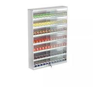 Présentoir mural verrouillable pour cigarettes - Organisateur en aluminium pour magasins de détail ou rangement à la maison - Support de supermarché pour espaces bien rangés