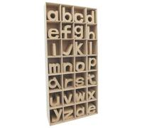 Présentoir plein petites lettres alphabet kraft - Kraft