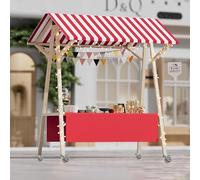 Présentoir pliable en bois pour événements alimentaires, crème glacée, fruits, fleurs, kiosque pour vente de hot-dogs, marchés en plein air