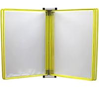 présentoir pour documents, Porte-documents mural A4, porte-documents magnétique(Yellow)