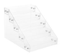 Présentoir pour Manucure en Acrylique Transparent 25,5x20,3x15cm | Rangement pour Vernis, Design Clair et Poli, pour Comptoir Table de Toilette