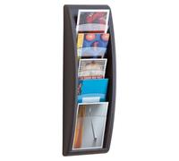 Porte-brochures mural Quick fit, A5, anthracite