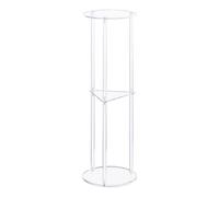 Présentoir Rond en Acrylique avec 3 Niveaux, Accessoire de Mode Polyvalent pour la décoration de la Maison ou Le Bureau, Table permettant de Gagner de l ' Espace