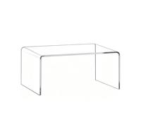 Présentoir U en Acrylique Transparent Épais 5mm, Étagère Empilable Modulable Lavable Multi-tailles, Rangement Comptoir pour Parfums, Cosmétiques(20x15x5cm/7.9x5.9x2in)