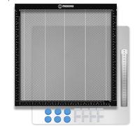 PRESIONQI Honeycomb Table de travail pour machine à graver laser, Table laser en nid d'abeille 500 x 500 x 22 mm, Table laser en nid d'abeille Compatible avec différentes machines à graver