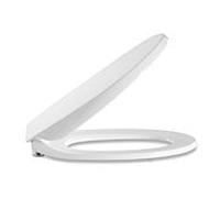 Pressalit Calmo WC siège 556000-D72999 blanc , blanc universelle D72, acier inoxydable, avec couvercle, abaissement automatique, décollage
