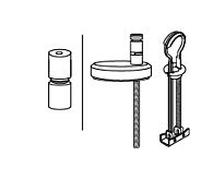 Pressalit charnière DE9999 universel Inox , pour WC siège Connexion, combi, l' installation ci - dessus à partir de