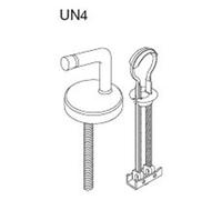 Pressalit charnière universelle verticale avec fixation basculante par paire inox un4p999