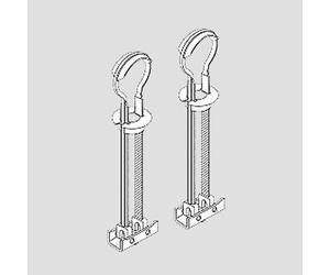 Pressalit Chevilles basculantes, jeu de rechange, 2 unités A9149, A9173,