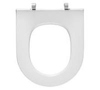 Pressalit Objecta D Pro WC 997011-DH4999 blanc polygiene, sans couvercle, standard, charnière combinée DH4, acier inoxydable