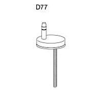 Pressalit Universal - charnière Flex en acier inoxydable D77999, pour siège WC Pressalit 3, montage par le haut
