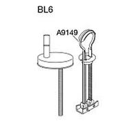 Pressalit Universal Charnière inclinable BL6999 Inox ., pour décollage