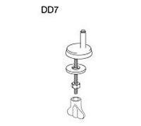 Pressalit universel assemblage DD7999 charnière par le bas, pour WC siège Pressalit code, avec abaissement automatique