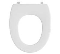 Pressalit WC siège 211000-BU5999 blanc, sans revêtement, standard, charnière universelle BU5, Inox