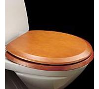 Pressalit WC siège 522456-B47999 cerisier, charnière universelle B47, acier inoxydable, avec couvercle, standard