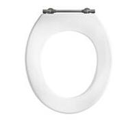 Pressalit WC siège 53011-BY3999 blanc polygiene, sans housse, standard, charnière spéciale BY3, fixe, Inox