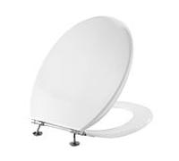 Pressalit WC siège 54011-BY3999 blanc polygiene, avec couvercle, standard, charnière spéciale BY3, fixe, acier inoxydable
