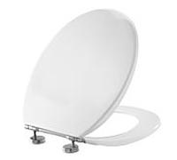 Pressalit WC siège 54011-BZ1999 blanc polygiene, avec revêtement, standard, charnière spéciale BZ1, Universel , Inox