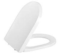 Pressalit WC siège 744000-D15999 blanc , avec couvercle, abaissement automatique, blanc universelle D15, acier inoxydable
