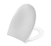 Pressalit WC siège 758000-BL6999 Universal charnière à Universal inclinable BL6, acier inoxydable, blanc , blanc , avec couvercle, abaissement automatique